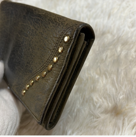 Vintage Fendi Wallet Long Khaki Leather Please See Photos - Picture 5 of 9